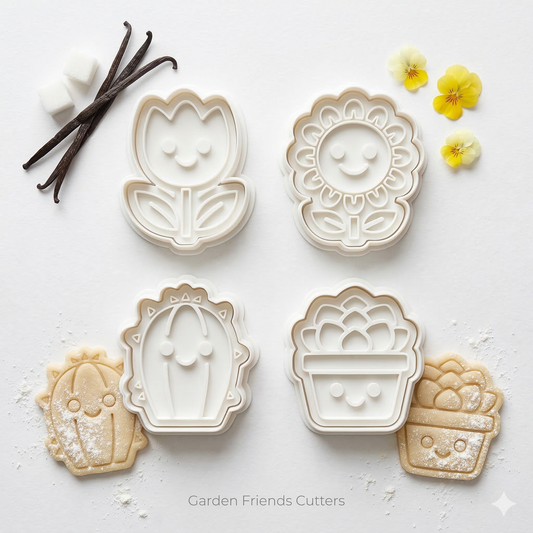 Cookie Cutter - Cute Flowers and Plants (4pc)